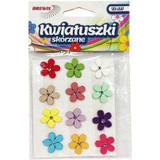 Kwiatuszki skórzane (12 sztuk) KS1 BREWIS