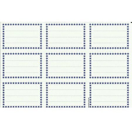 Naklejka na zeszyt małe-9 (25szt) z obramówką POLSYR