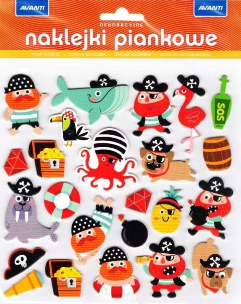 Naklejki dekoracyjne piankowe mix wzorów AVANTI