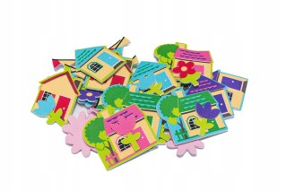 Naklejki z pianki KWIATKI I DOMKI 40 szt. PVC51 BREWIS