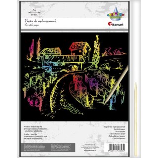 Papier do wydrapywanek A4 (10 arkuszy) 487250 TITANUM