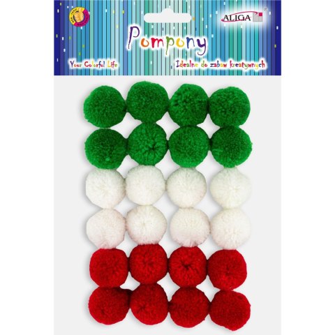 Pompony kaszmirowe 2cm (25 szt.) POM-6019 ALIGA