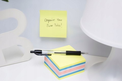 Bloczek samoprzylepny 75x75mm 400k mix neon mango D.RECT (110626)