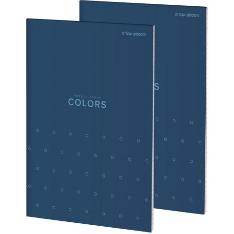Blok notatnikowy w kratkę A6 notatnik 100 kartek COLORS 400169238 TOP 2000