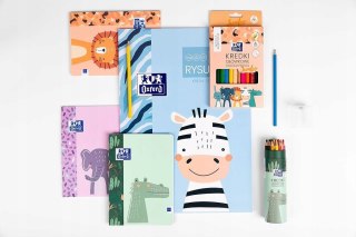 Blok rysunkowy szkolny A4 biały 20 kartek 120g KIDS 400170339 OXFORD