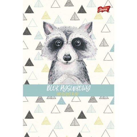 Blok rysunkowy szkolny A4 biały 20 kartek 80g UNIPAP