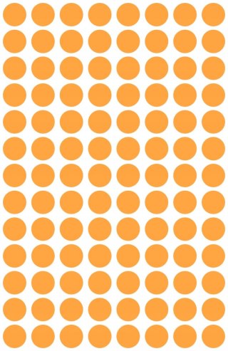 Etykiety ZF Q8mm 3178 pomarańczowe neon kółka AVERY ZWECKFORM