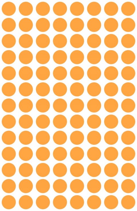 Etykiety ZF Q8mm 3178 pomarańczowe neon kółka AVERY ZWECKFORM