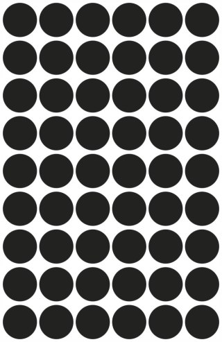 Etykiety kółka Q12mm trwałe czarne 3140 AVERY ZWECKFORM