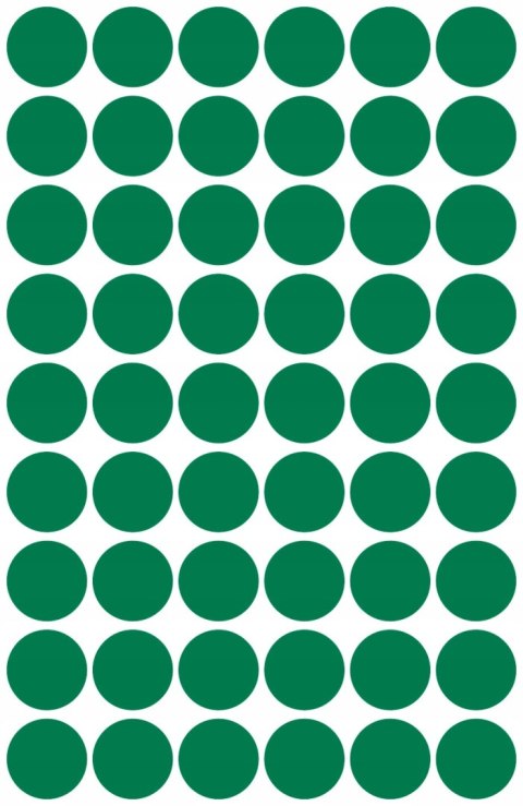 Etykiety kółka Q12mm zielone 3143 AVERY ZWECKFORM