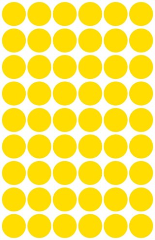 Etykiety kółka Q12mm żółte 3144 AVERY ZWECKFORM