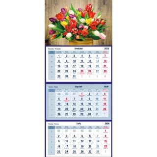 Kalendarz trójdzielny BUKIET T-105T-12 Michalczyk i Prokop