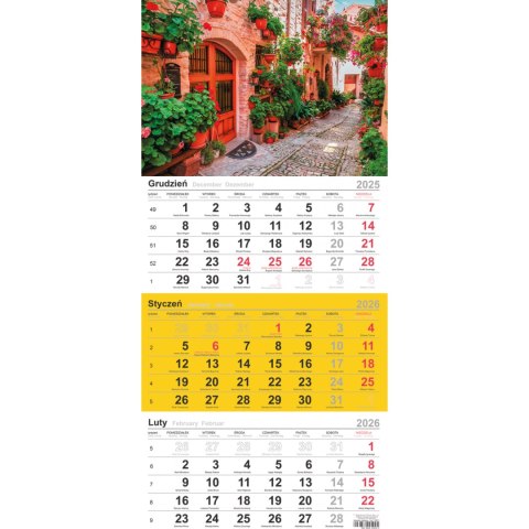 Kalendarz trójdzielny(H) ULICZKA T-106T-08 Michalczyk i Prokop