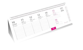 Kalendarz ze spiralką poziomy JESIENNE LIŚCIE T-100-2-16 Michalczyk i Prokop