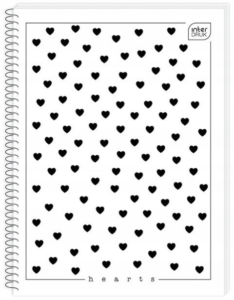 Kołonotatnik A4 50k kratka miękka oprawa INTERDRUK