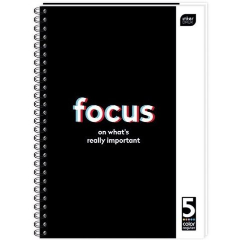 Kołozeszyt A4 100k kolorowe registry INTERDRUK