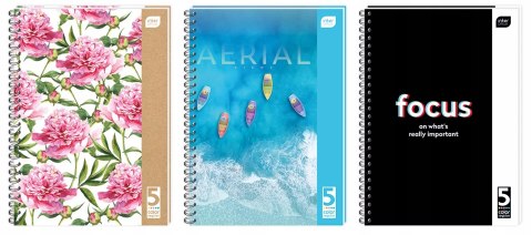 Kołozeszyt A4 100k kolorowe registry INTERDRUK