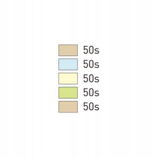 Notes samoprzylepny SERCE, 64X67MM, MIX 5 KOL. PASTEL+ RECYKLING 250KART. 21837 STICK`N