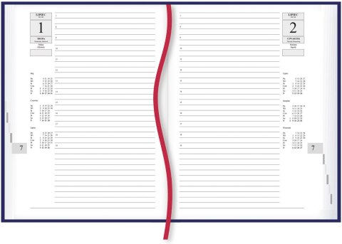 Terminarz Asystent A5 - bordowy T-237A-B Michalczyk i Prokop
