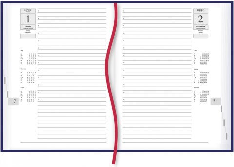 Terminarz Asystent A5 - bordowy T-237C-B Michalczyk i Prokop