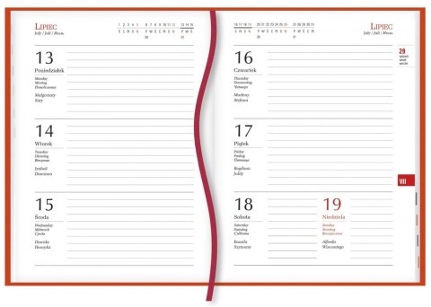 Terminarz B6 MARTA - pomarańczowy T-215V-P Michalczyk i Prokop