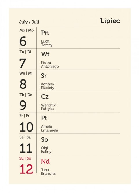 Terminarz Mikro T-MIKRO-02 Michalczyk i Prokop