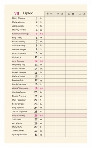 Terminarz Mini T-MINI-02 Michalczyk i Prokop