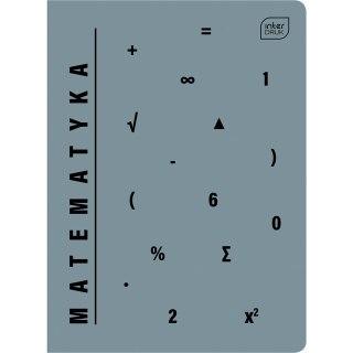 Zeszyt A5 60k kratka 70g miękki MATEMATYKA INTERDRUK
