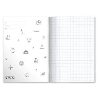 Zeszyt szkolny przedmiotowy A5 60 kartek w kratkę 70g MATEMATYKA 400197992 HERLITZ