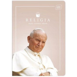 Zeszyt A5 60k kratka RELIGIA JPII/FRANCISZEK INTERDRUK