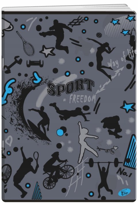 Zeszyt A5 60k kratka okładka miękka SYMBOLS EL-M11-060-KA5 ELISA