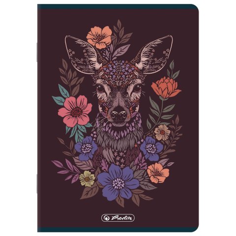 Zeszyt A5 60k kratka z marginesem PREMIUM FLORIMALS 400206285 HERLITZ
