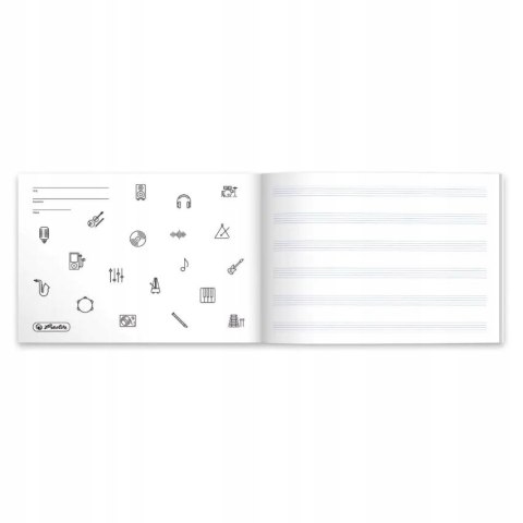 Zeszyt do nut A5 16k MUZYKA 400198008 HERLITZ