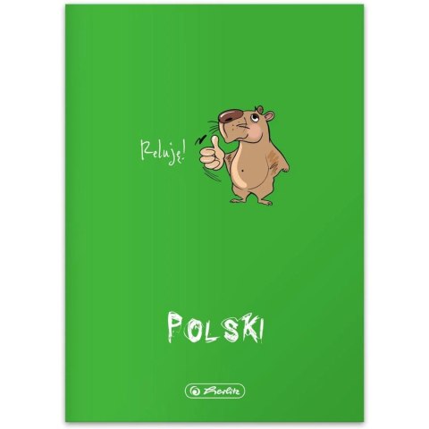 Zeszyt szkolny A5 60 kartek w linie 70g JĘZYK POLSKI 400198109 HERLITZ