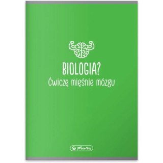 Zeszyt szkolny przedmiotowy A5 60 kartek w kratkę 70g BIOLOGIA 400197997 HERLITZ