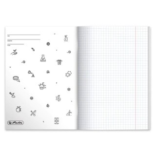 Zeszyt szkolny przedmiotowy A5 60 kartek w kratkę 70g BIOLOGIA 400197997 HERLITZ