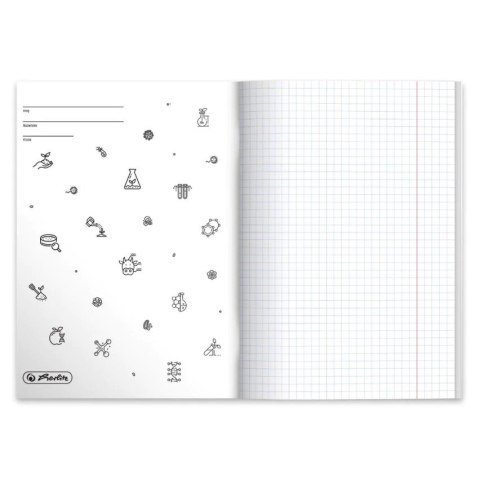 Zeszyt szkolny przedmiotowy A5 60 kartek w kratkę 70g BIOLOGIA 400197997 HERLITZ