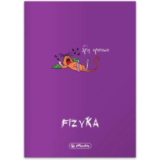 Zeszyt szkolny przedmiotowy A5 60 kartek w kratkę 70g FIZYKA 400198103 HERLITZ