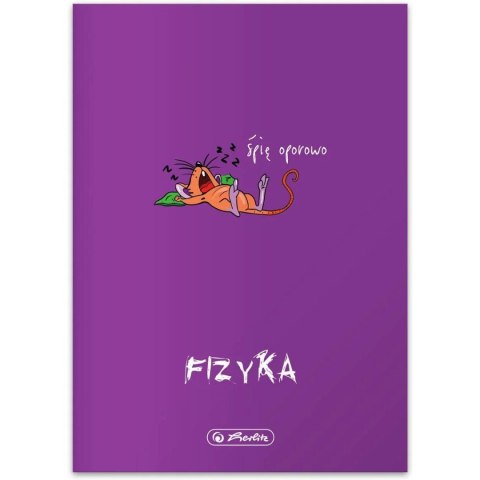 Zeszyt szkolny przedmiotowy A5 60 kartek w kratkę 70g FIZYKA 400198103 HERLITZ