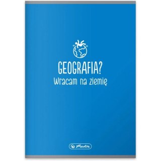 Zeszyt szkolny przedmiotowy A5 60 kartek w kratkę 70g GEOGRAFIA 9577354 HERLITZ