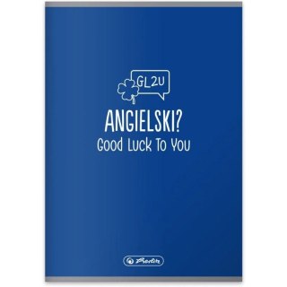 Zeszyt szkolny przedmiotowy A5 60 kartek w kratkę 70g JĘZYK ANGIELSKI 400197993 HERLITZ