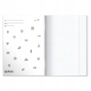 Zeszyt szkolny przedmiotowy A5 60 kartek w kratkę 70g JĘZYK ANGIELSKI 400197993 HERLITZ