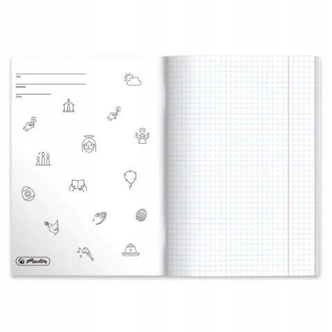 Zeszyt szkolny przedmiotowy A5 60 kartek w kratkę 70g RELIGIA 9577446 HERLITZ