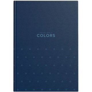 Zeszyt szkolny z twardą okładką A5 Brulion 96 kartek w kratkę COLORS 400169200 TOP 2000