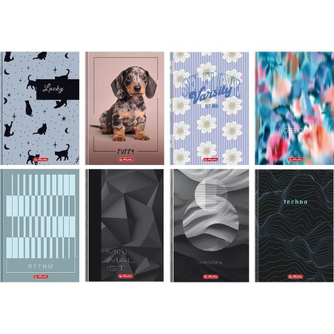 Brulion A4 96k linia z marginesem mix okładek 400207787 HERLITZ