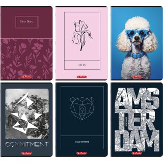 Zeszyt A4 80k kratka z marginesem mix 400206367 HERLITZ