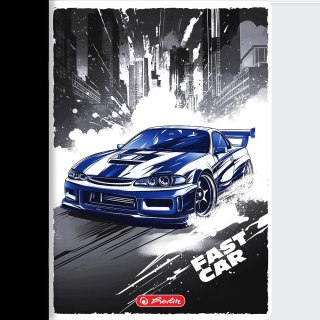Zeszyt A5 32k kratka margines FAST CAR 400196836 HERLITZ