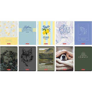 Zeszyt A5 80k kratka z marginesem mix 400206357 HERLITZ