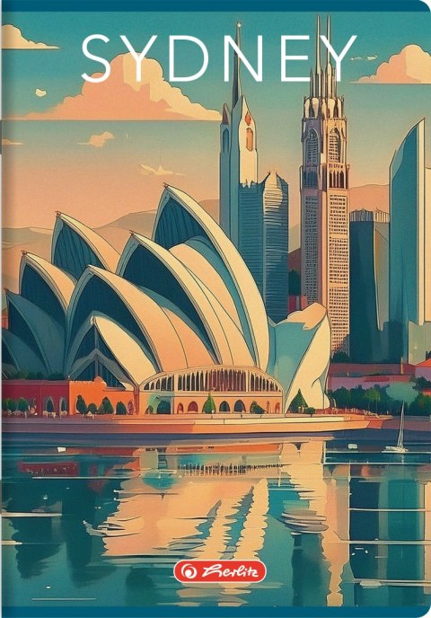 Zeszyt szkolny A5 60 kartek w kratkę 70g RETRO CITY 400196845 HERLITZ