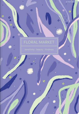 Zeszyt szkolny A5 Brulion 96 kartek w kratkę FLORADELIC 400181911 TOP 2000